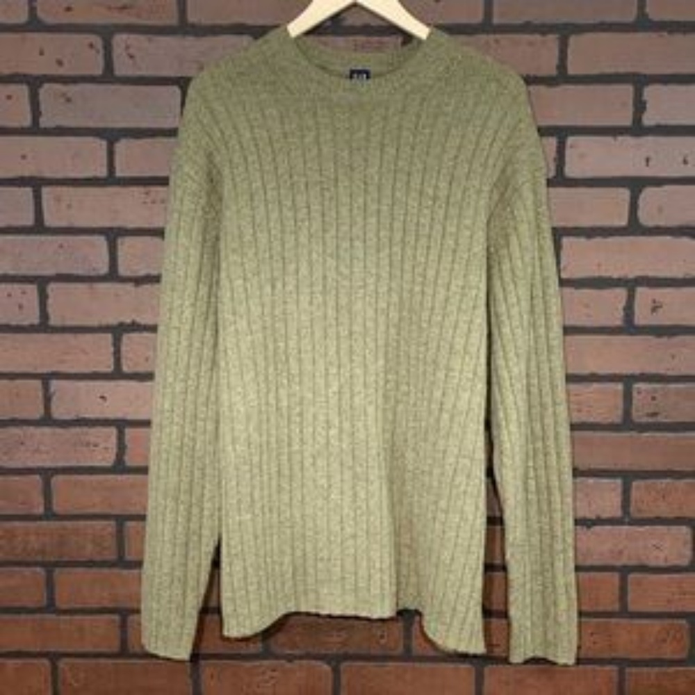 GAP XXL green, 100% wool, crew neck sweater NWT